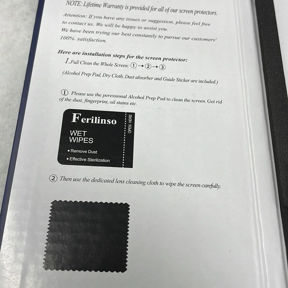 NEW!!! Ferilinso protector iPhone pro max tempered glass